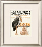 New Year's Baby, c.1908: Stork Delivery
