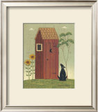 Outhouse with Dog