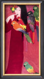Buy Girl with Parrots at AllPosters.com