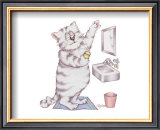 Buy Bathroom Cats I at AllPosters.com