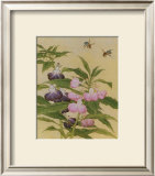 Bees and Garden Blossoms