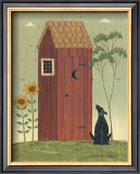 Outhouse with Dog