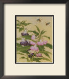 Bees and Garden Blossoms