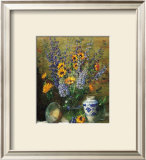 Buy Delphiniums and Chinese Vase at AllPosters.com