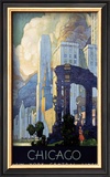 New York Central Lines, Chicago Framed Giclee Print