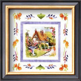 Buy Cottage and Fountain at AllPosters.com