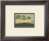 Farm House on Hill Framed Art Print