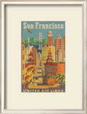 Buy United Airlines: San Francisco, c.1950 at AllPosters.com