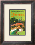 Buy United Airlines: Disneyland in Anaheim, California, c.1960's at AllPosters.com