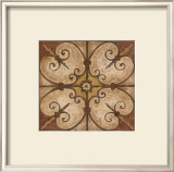 Scroll Medallion II Framed Art Print