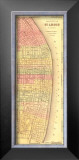 St. Louis Street Map, 1855