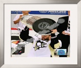 Sergei Gonchar Game 7 - 2008-09 NHL Stanley Cup Finals With Trophy
