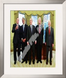 Buy G.W. Bush w/President-elect Barack Obama & Presidents Clinton, Carter, & Bush Sr. in Oval Office. at AllPosters.com