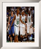 Ray Allen, Paul Pierce and Kevin Garnett