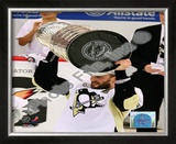 Sergei Gonchar Game 7 - 2008-09 NHL Stanley Cup Finals With Trophy