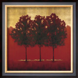 Hot Red Three Framed Art Print