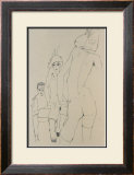 Schiele Drawing a Model in Front of a Mirror, 1910