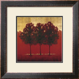 Hot Red Three Framed Art Print