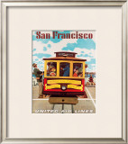 Buy United Airlines: San Francisco, c.1950 at AllPosters.com