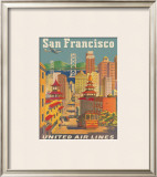 Buy United Airlines: San Francisco, c.1950 at AllPosters.com