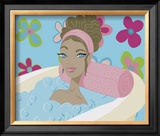 Girl in Bathtub with Flowers