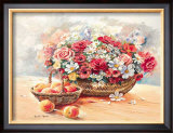 Buy Blumenkorb mit Pfirsichen at AllPosters.com