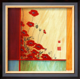 Along the Garden Wall Framed Art Print