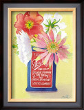 Buy Flowers in a Red and Blue Can at AllPosters.com