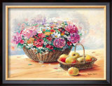 Buy Blumenkorb mit Apfeln at AllPosters.com