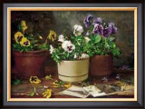 Buy Pansies in Terra Cotta at AllPosters.com