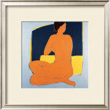 Nu Bleu Sur Fond Jaune