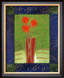 Orange Flowers on Green