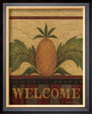 Welcome Pineapple Framed Art Print