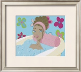 Girl in Bathtub with Flowers