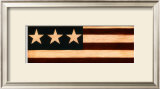 Tri-Star Flag Framed Art Print