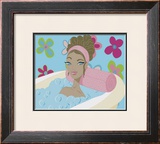 Girl in Bathtub with Flowers
