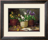 Buy Pansies in Terra Cotta at AllPosters.com