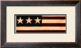 Tri-Star Flag Framed Art Print
