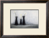 Three Black Vases