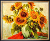 Sonnenblumen III Framed Art Print