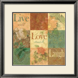 Shabby Chic Nine Patch: Live Laugh Love