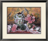 Roses with Green Jar