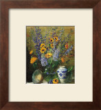 Delphiniums and Chinese Vase