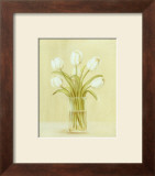Buy White Tulips in Square Vase at AllPosters.com