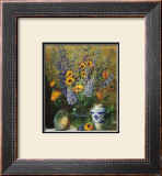 Delphiniums and Chinese Vase