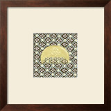 Japanese Comb on Chocolate IV Framed Art Print
