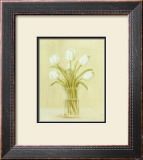 Buy White Tulips in Square Vase at AllPosters.com