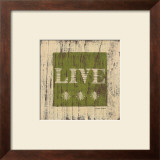 Live Framed Art Print
