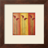 Six Red Lilies