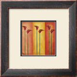 Six Red Lilies